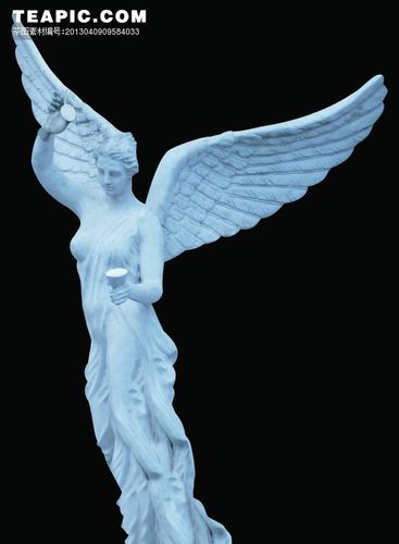 雕塑人物图片素材 – 天使雕像 – 文化艺术