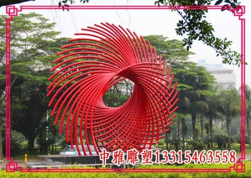 小区不锈钢红色抽象凤凰雕塑 武汉白钢红色抽象雕塑定制厂家