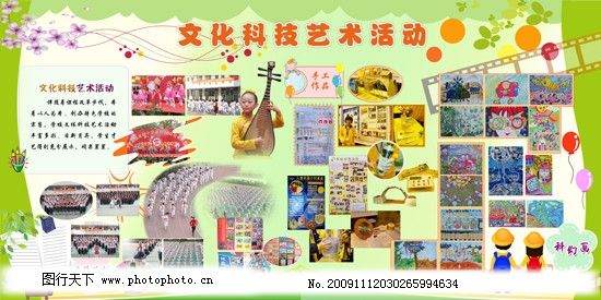 文化科技艺术宣传栏图片